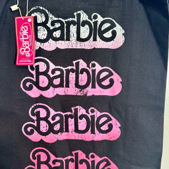 NWT. Primark. Barbie The Movie At Primark Barbie Logo Print Tote Bag. - Picture 4 of 10